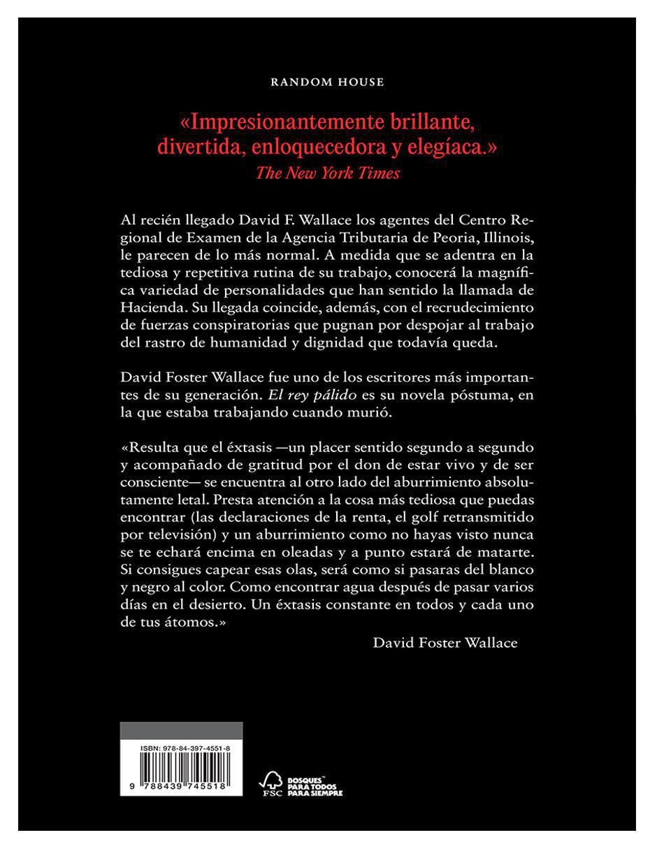 Libro El rey pálido de Random House/Beascoa 2
