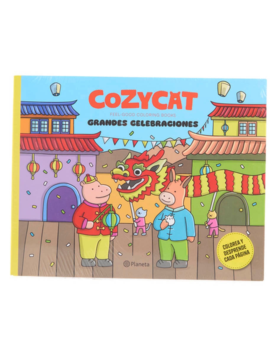 Libro Cozy cat 6 grandes celebraciones de Estudio Pe Sac