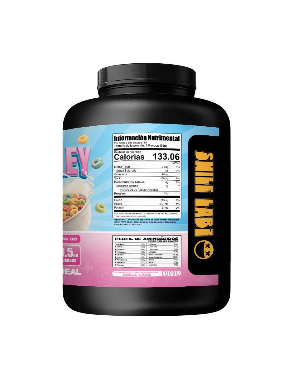 Pure whey cereal "con" proteína de suero de leche "sabor" clásico "de" 1.8 kg 3