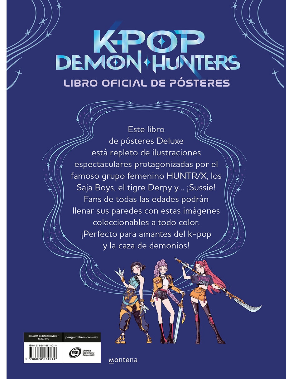 Libro Kpop demon hunters: libro oficial de posteres de Kpop Demon Hunters 2