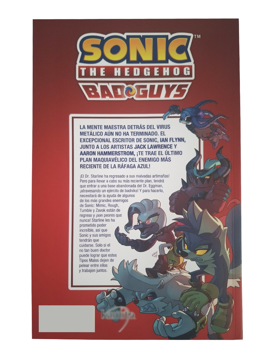 Libro Sonic The Hedgehog Bad Guys Único de Ian Flynn