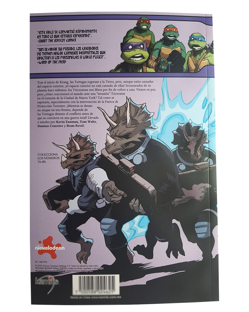 Libro Teenage Mutant Ninja Turtles La Invasión De Los Triceratons Tomo 19 de Kevin Eastman/Bobby Curnow et al. Libro Teenage Mutant Ninja Turtles La Invasión De Los Triceratons Tomo 19 de Kevin Eastman/Bobby Curnow et al.