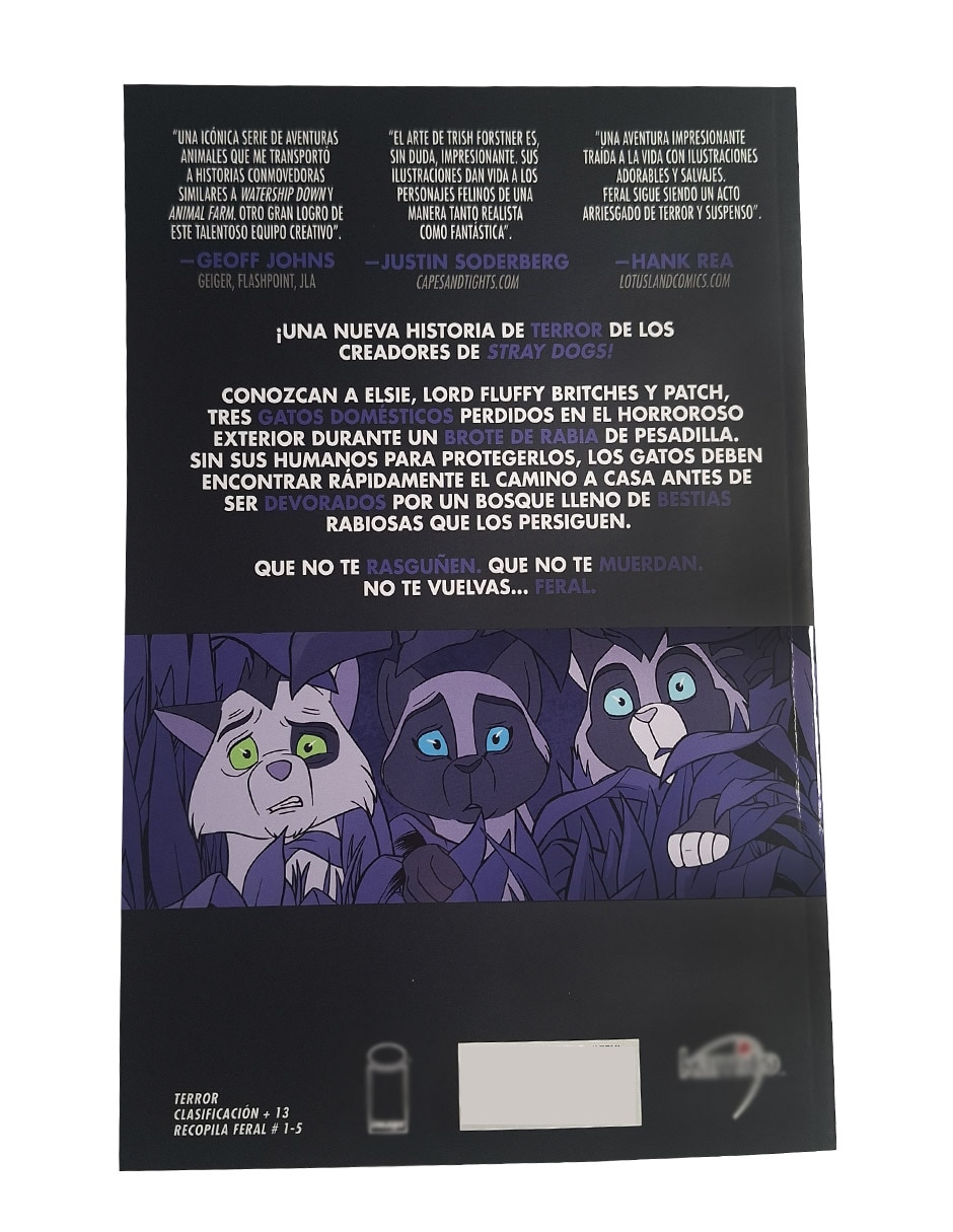 Libro Feral 1 Gatos Domésticos de Tony Fleecs