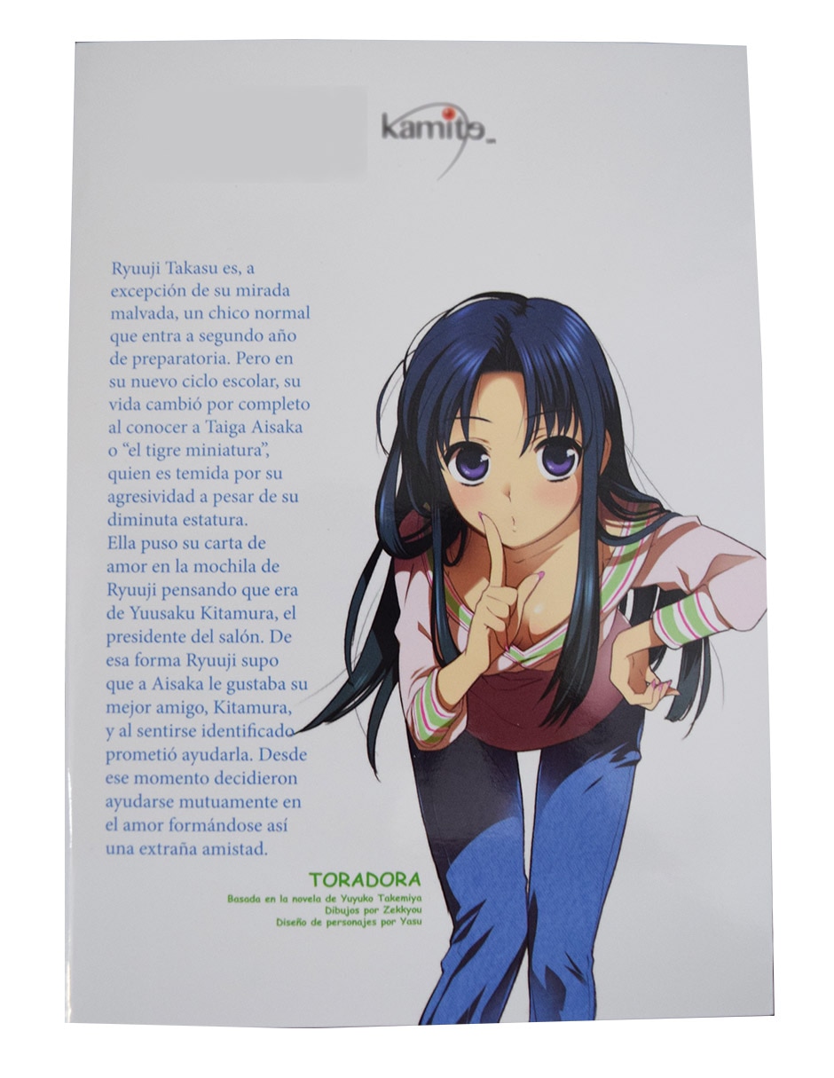 Libro Toradora 2 de Yuyuko Takemiya