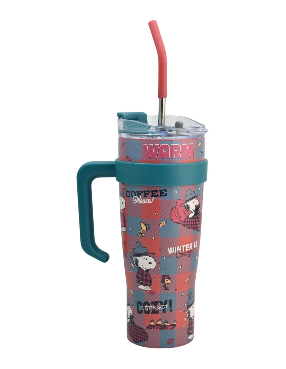 Termo de acero inoxidable snoopy con tapa rosca 1.2 l 3