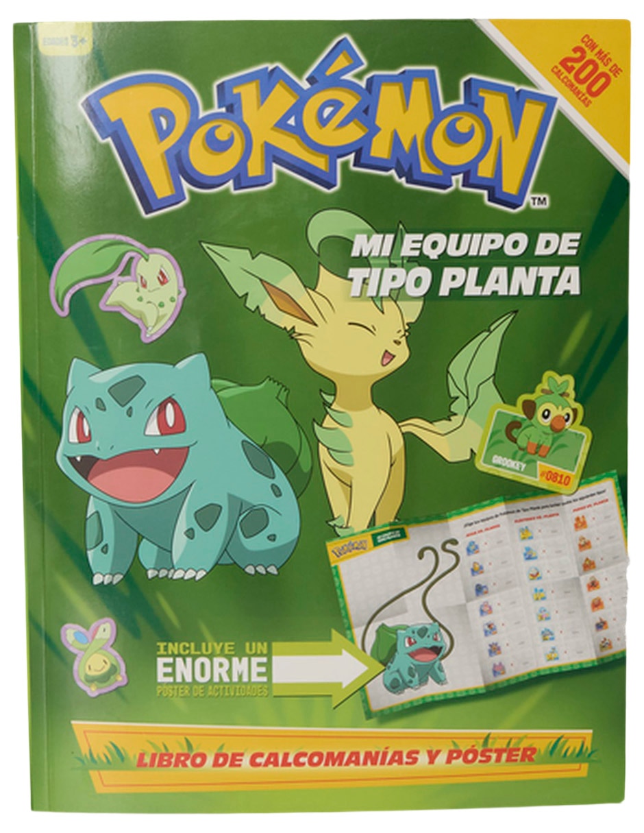 NOVELTY Libro de Actividades Pokémon con Stickers (Planta) de Novelty Novelty