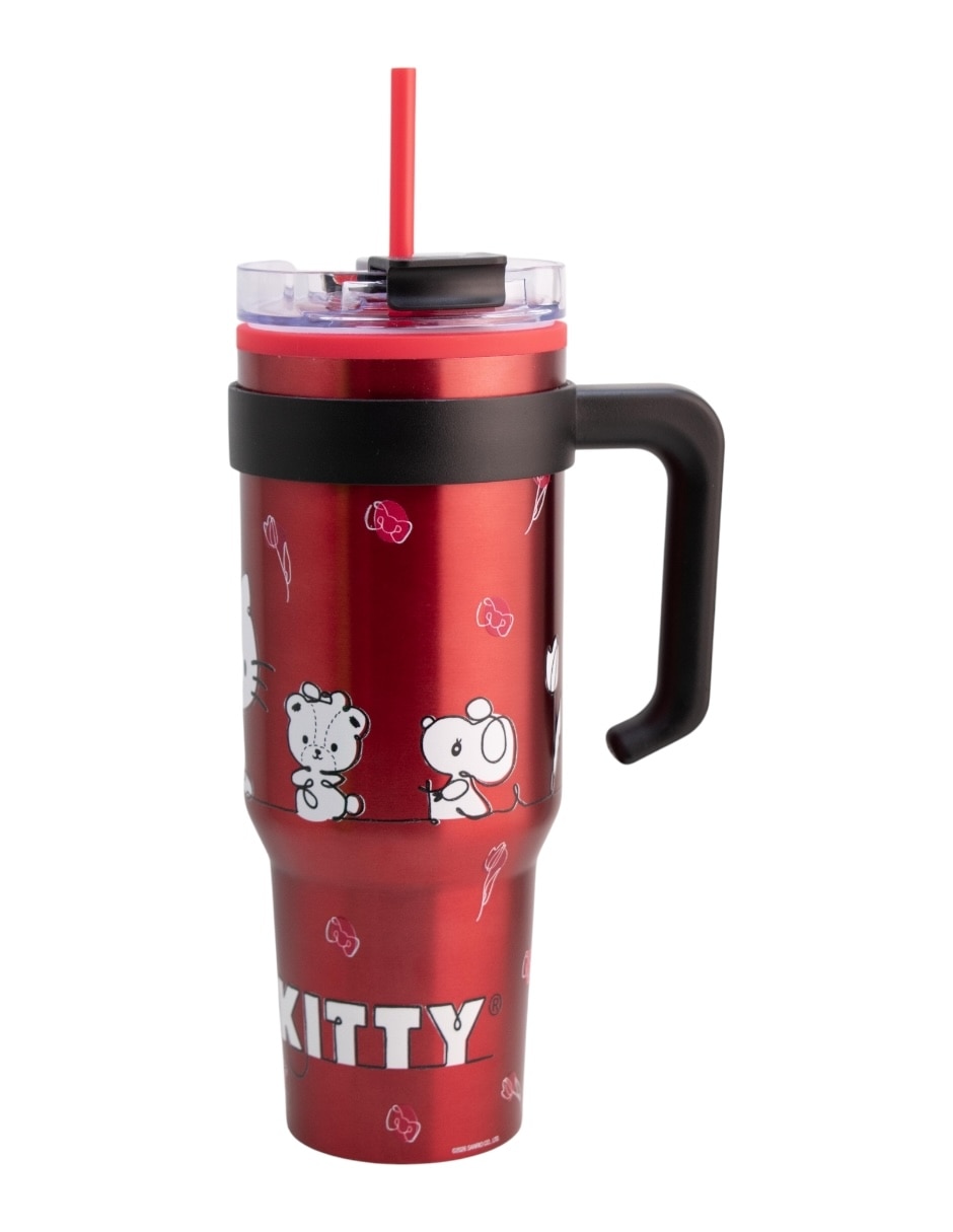 Termo de acero inoxidable Hello Kitty con tapa rosca 1.2 L Termo de acero inoxidable Hello Kitty con tapa rosca 1.2 L