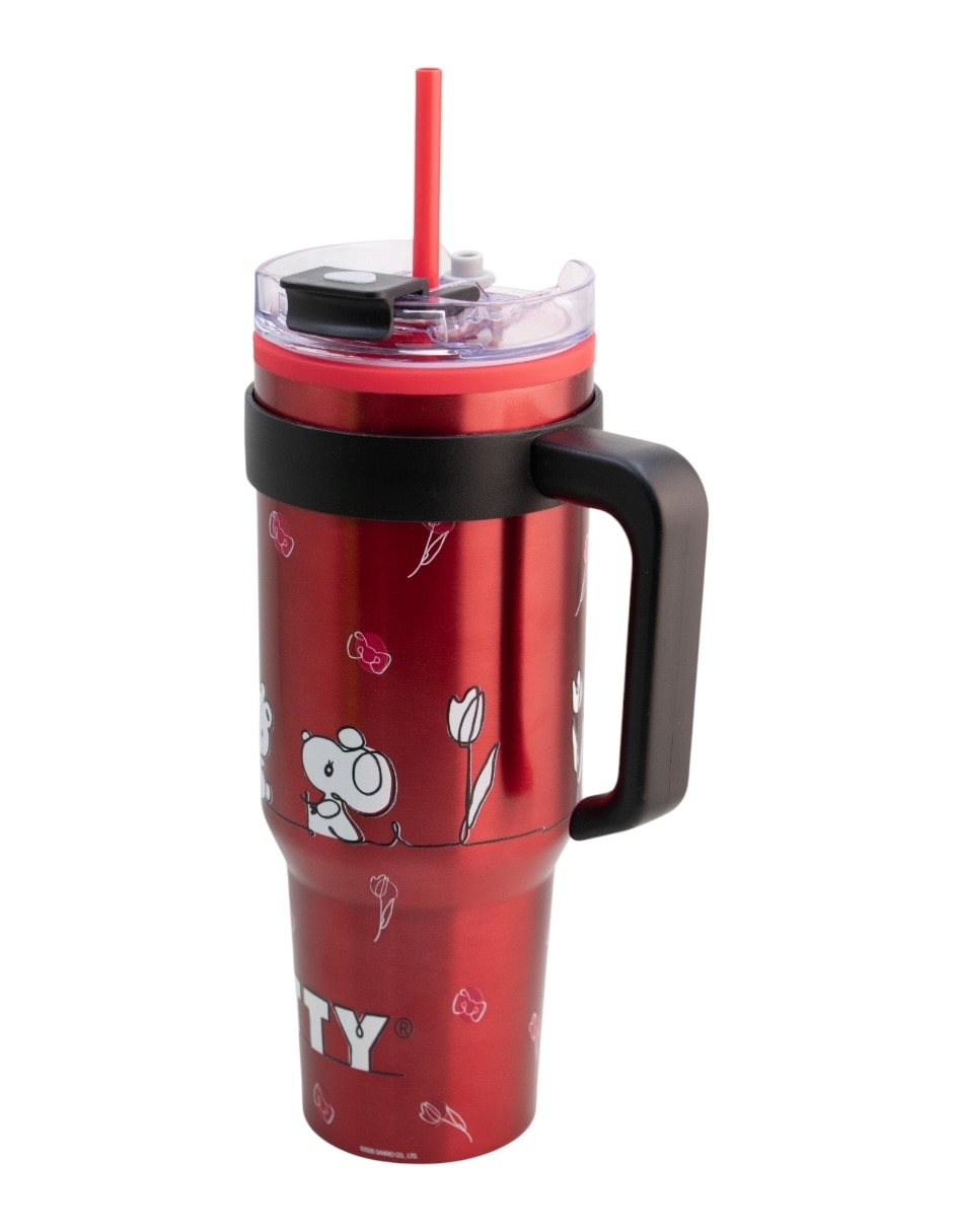Termo de acero inoxidable Hello Kitty con tapa rosca 1.2 L 3