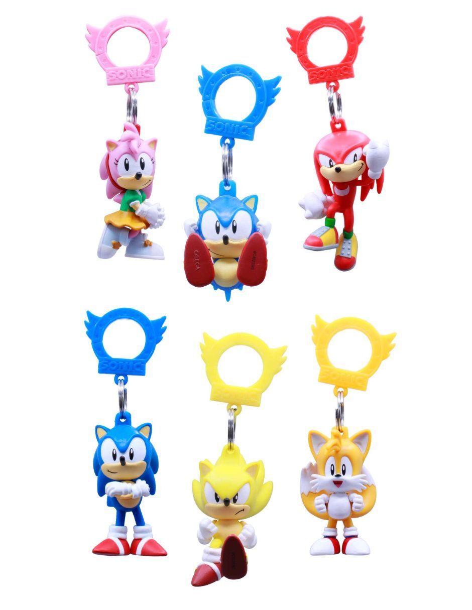 Llavero Sonic De Plástico Y Metal 3