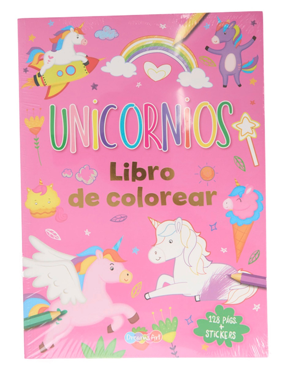 Libro Color con stickers Unicornios de Dreams Art