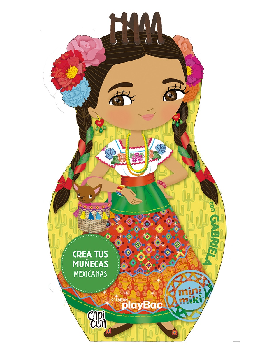 Libro/estuche con libros muñeca mini miki gabriela de méxico de camel julie 1