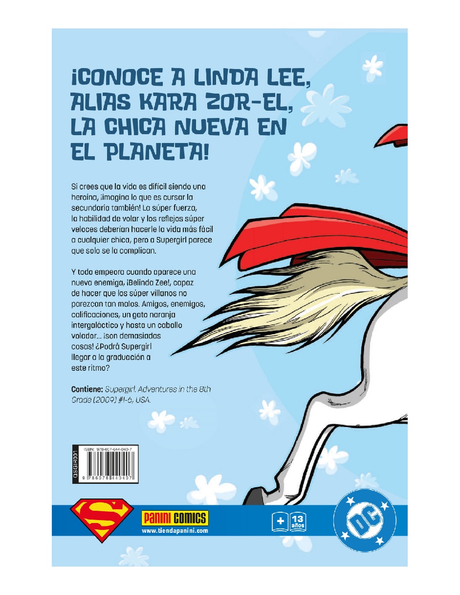 Cómic supergirl andventures in 8th grade