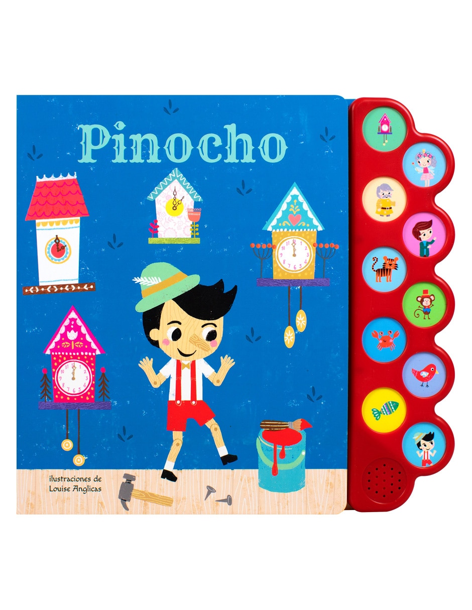 Libro/estuche con libros 10 sonidos pinocho de advanced marketing