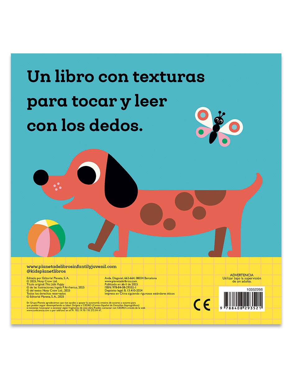 Libro/estuche con libros hola perrito libro con texturas de ingela p arrhenius