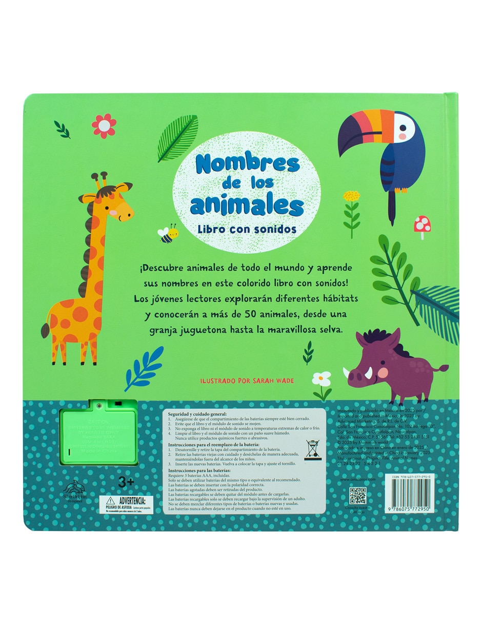 Libro/estuche con libros 52 sonidos: mis primeras palabras de advanced marketing