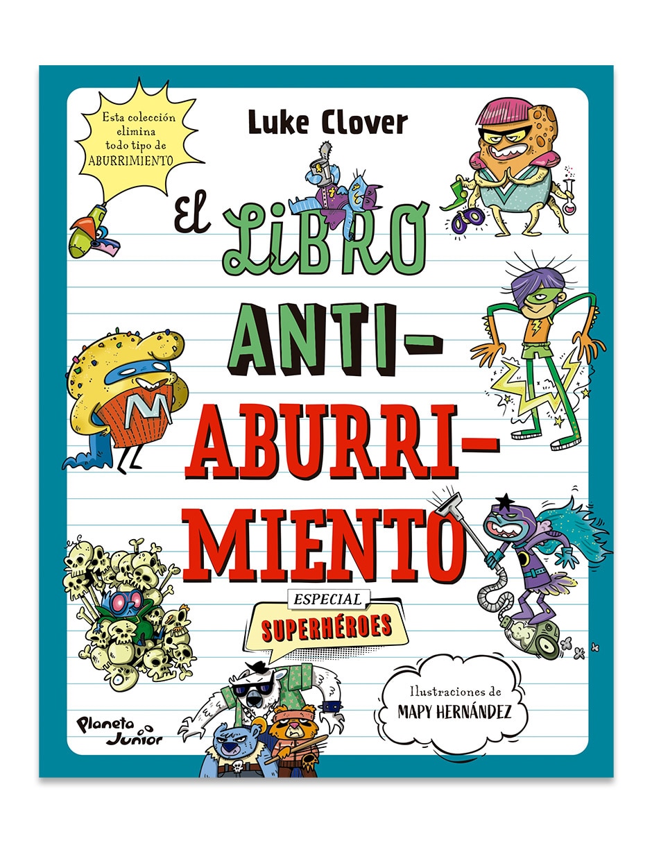 Libro/estuche con libros el libro antiaburrimiento especial superheroes de mapy hernandez