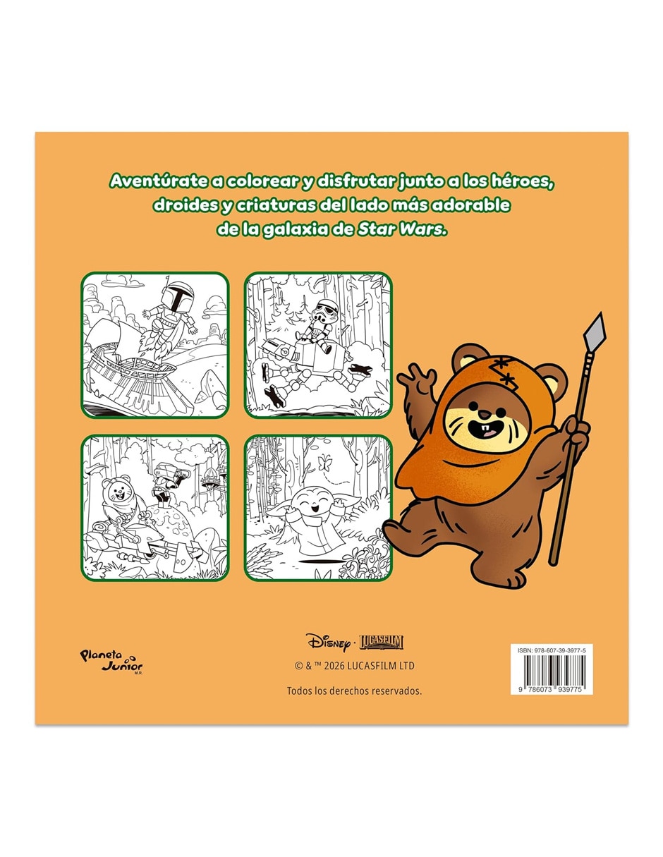 Libro/estuche con libros star wars aventuras galacticas cozy coloring boo de lucasfilm ltd