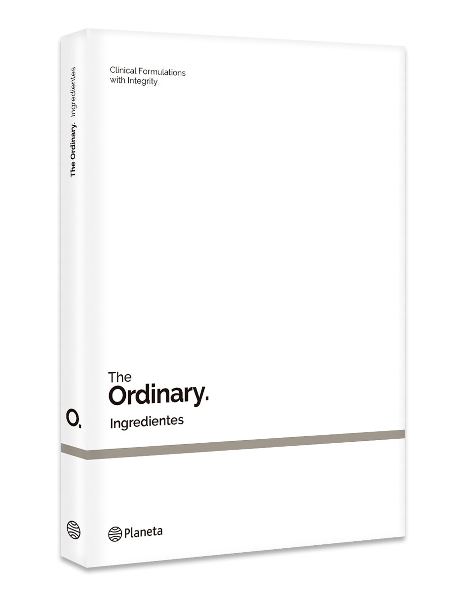 Libro/estuche con libros ingredientes de the ordinary