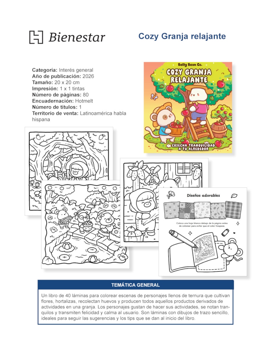 Libro Cozy Granja de Lamy Geraldine