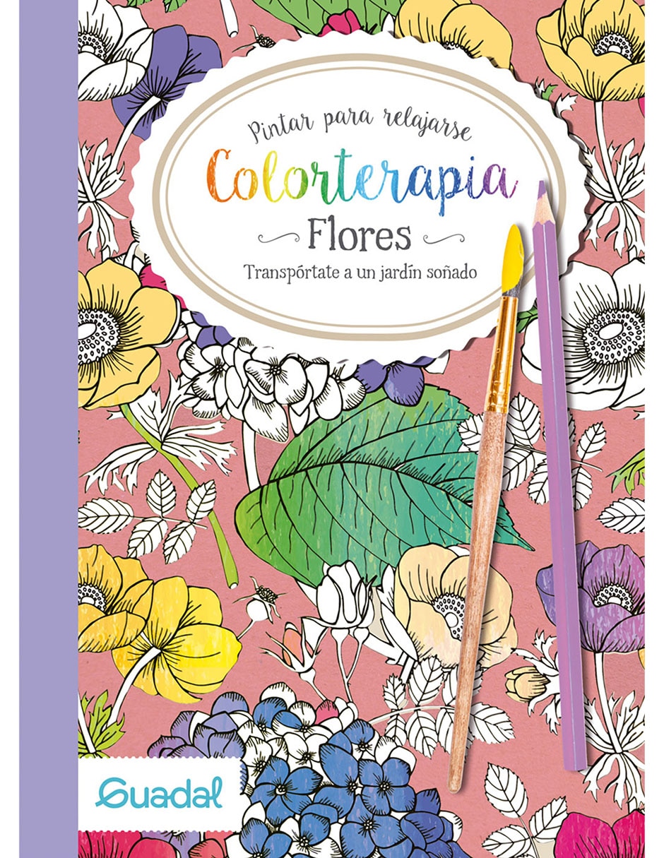 Libro Colorterapia - Flores de Editorial Guadal