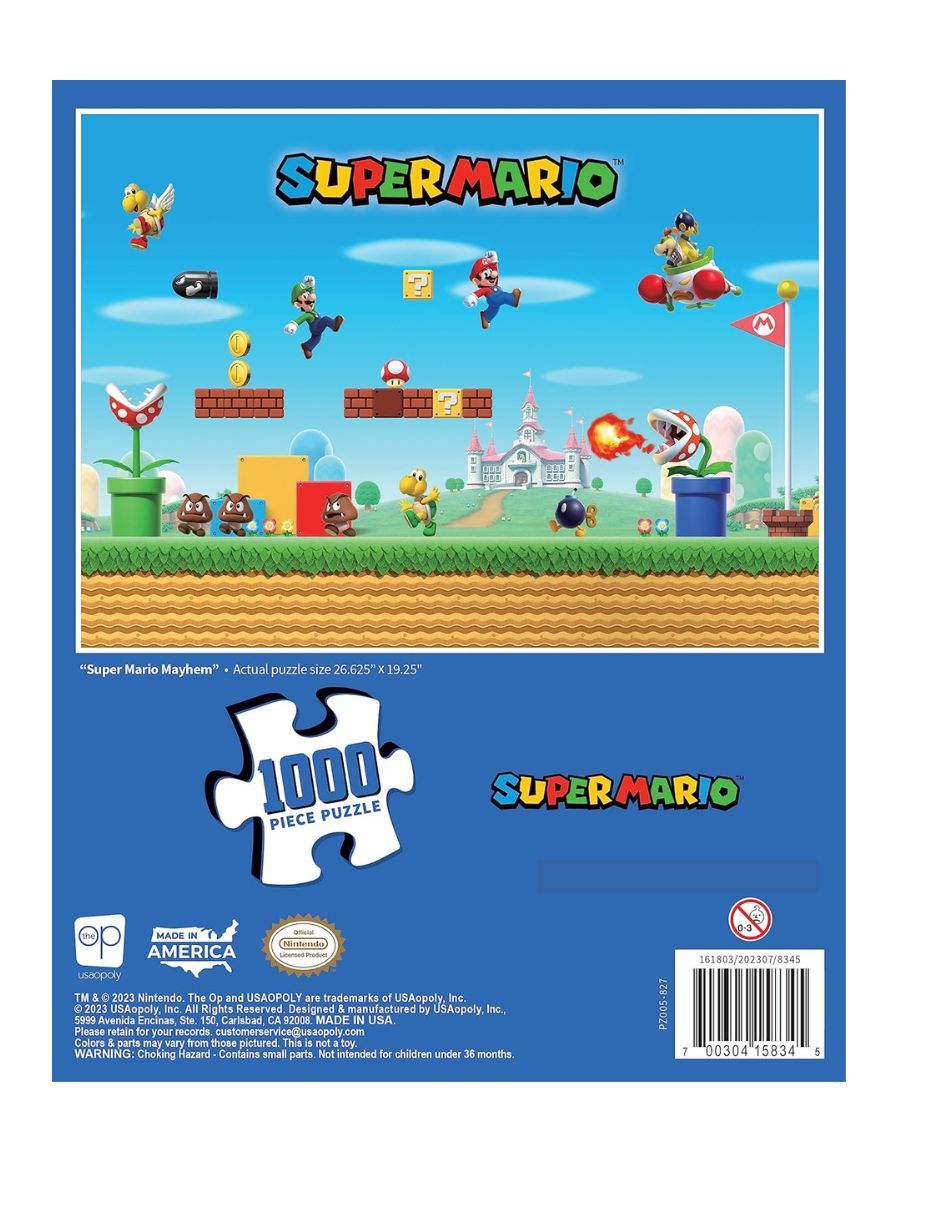 Rompecabezas escenarios emblemáticos de super mario rompecabezas super mario mayhem 1000 piezas 3