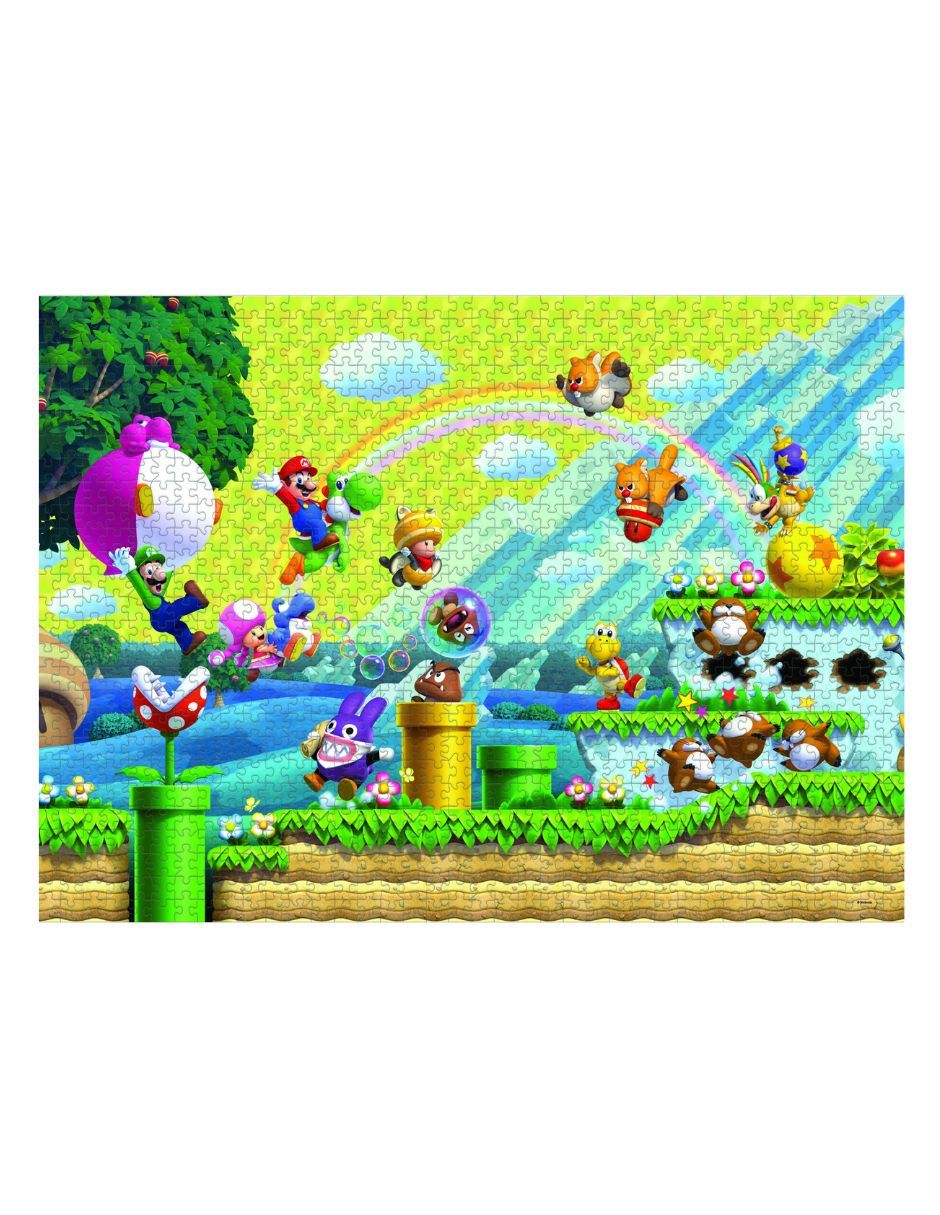 Rompecabezas escenarios emblemáticos de super mario rompecabezas super mario chaos & fun 1000 piezas 3