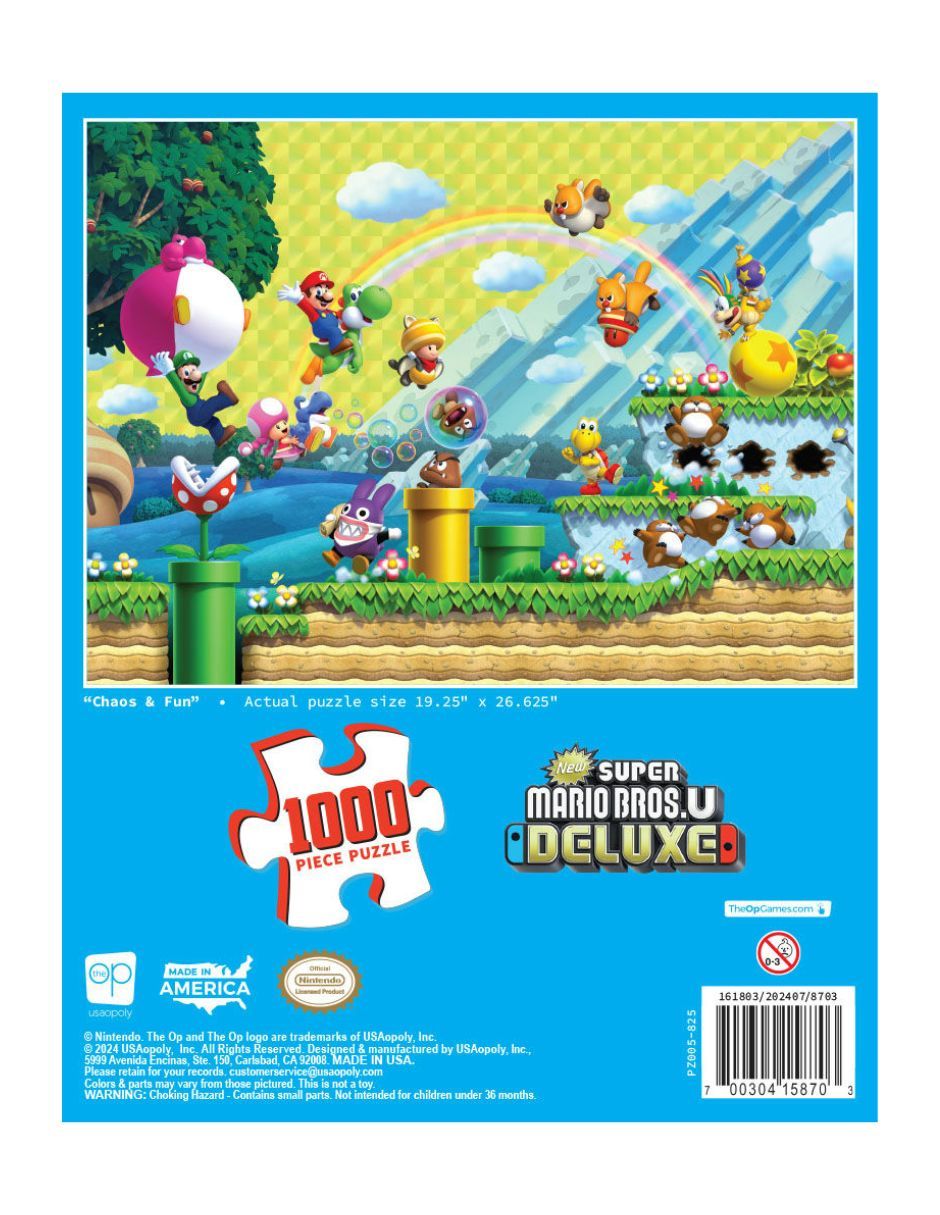 Rompecabezas escenarios emblemáticos de super mario rompecabezas super mario chaos & fun 1000 piezas 4