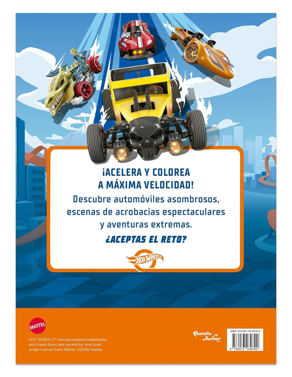 Libro HOT WHEELS A TODA VELOCIDAD de MATTEL