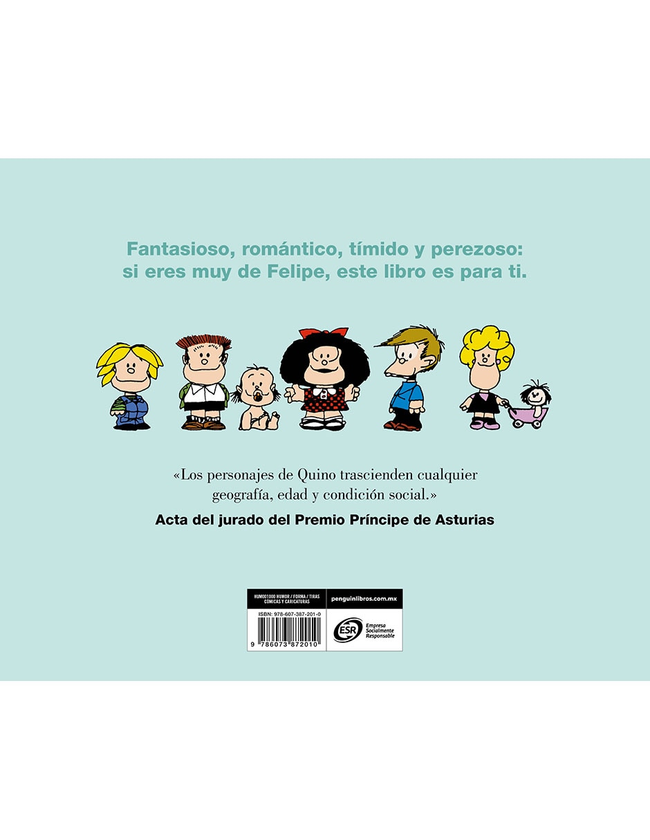 Libro LO MEJOR DE FELIPE de QUINO Libro LO MEJOR DE FELIPE de QUINO