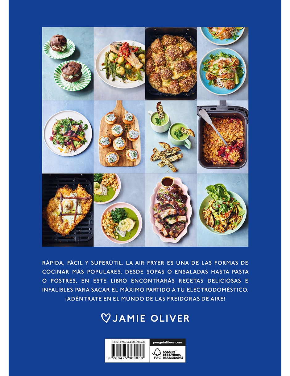 Libro AIR FRYER FÁCIL. PLATOS DELICIOSOS Y ATREVIDOS de JAMIE OLIVER