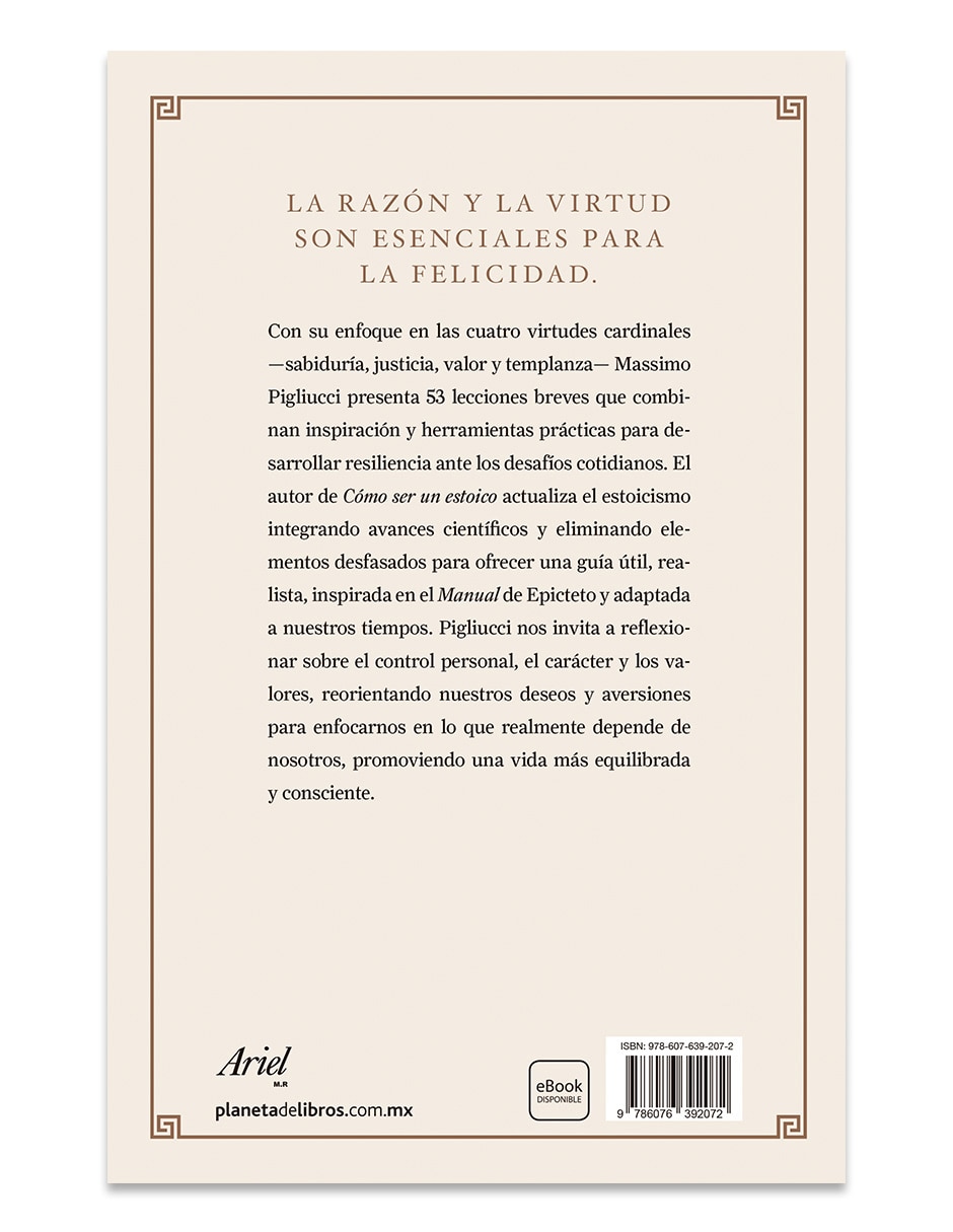 Libro Guía Práctica del Estoicismo de Massimo Pigliucci