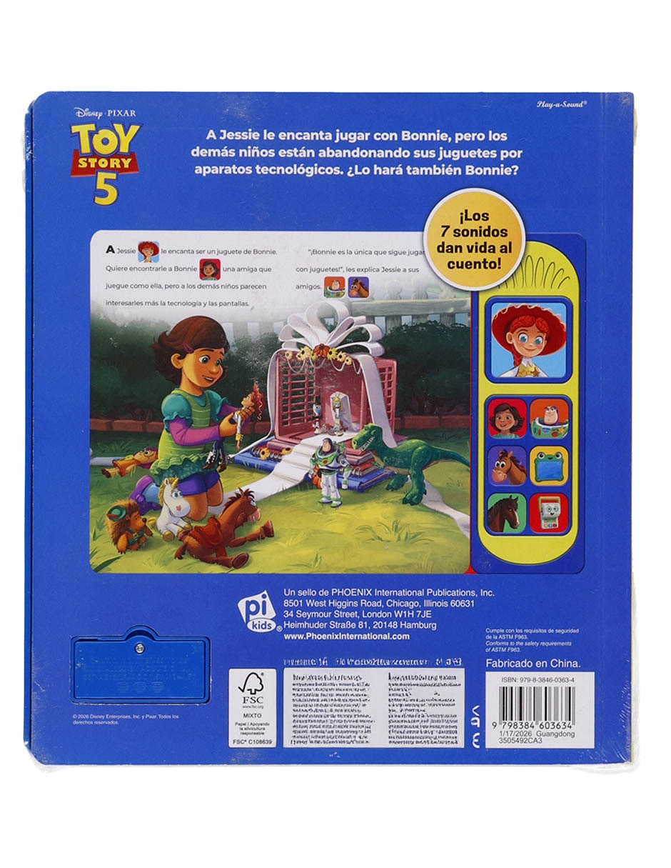Libro Toy Story 5 ¡Vamos A Jugar! de Pi Kids Libro Toy Story 5 ¡Vamos A Jugar! de Pi Kids