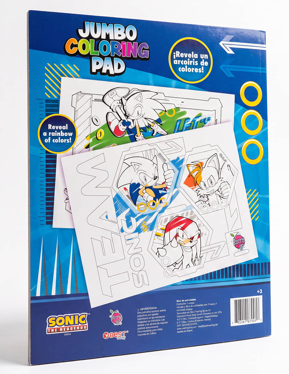 Libro/estuche con libros jumbo coloring book de best trading