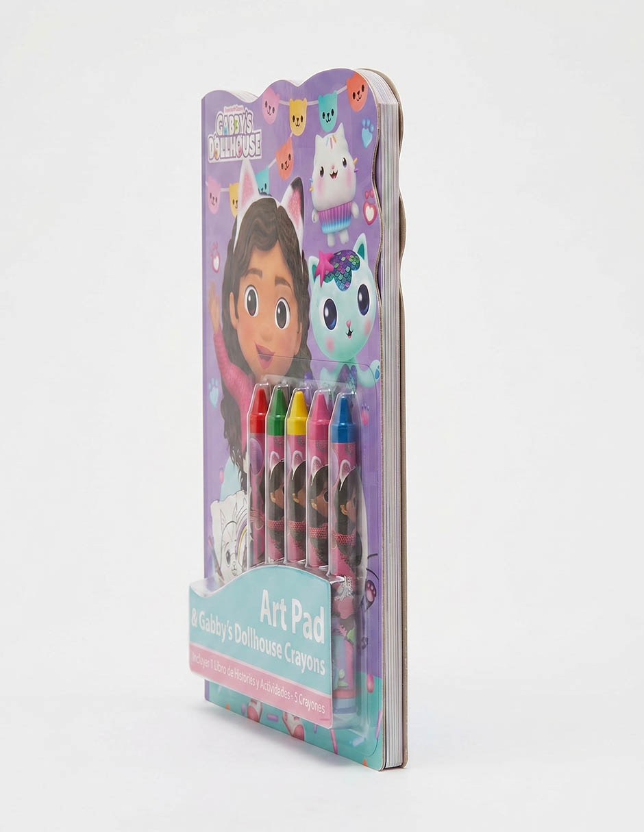 Libro Art Pad & Gabby's Dollhouse Crayons de Best Trading
