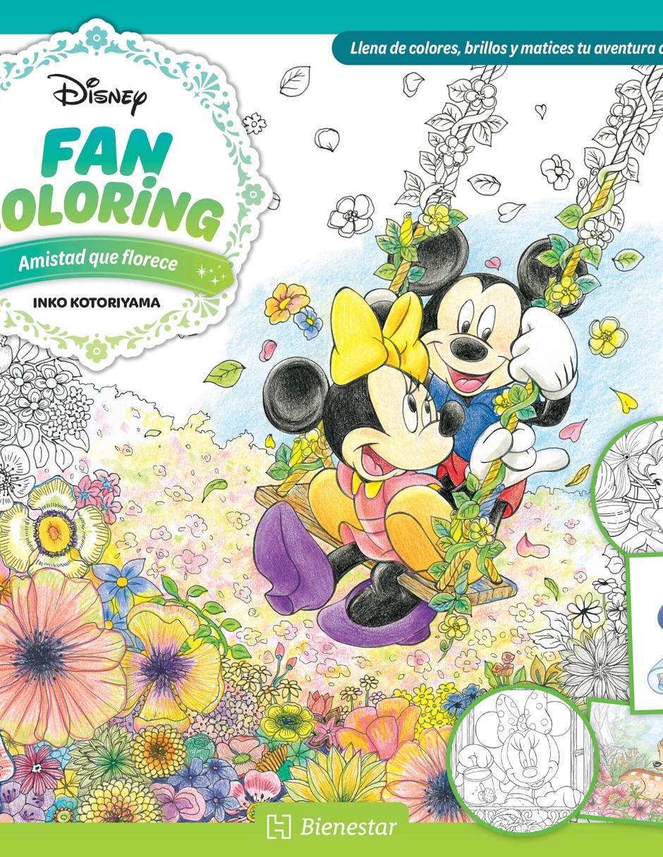 Libro Fan Coloring: Amistad Que Florece de Inko Kotoroyima