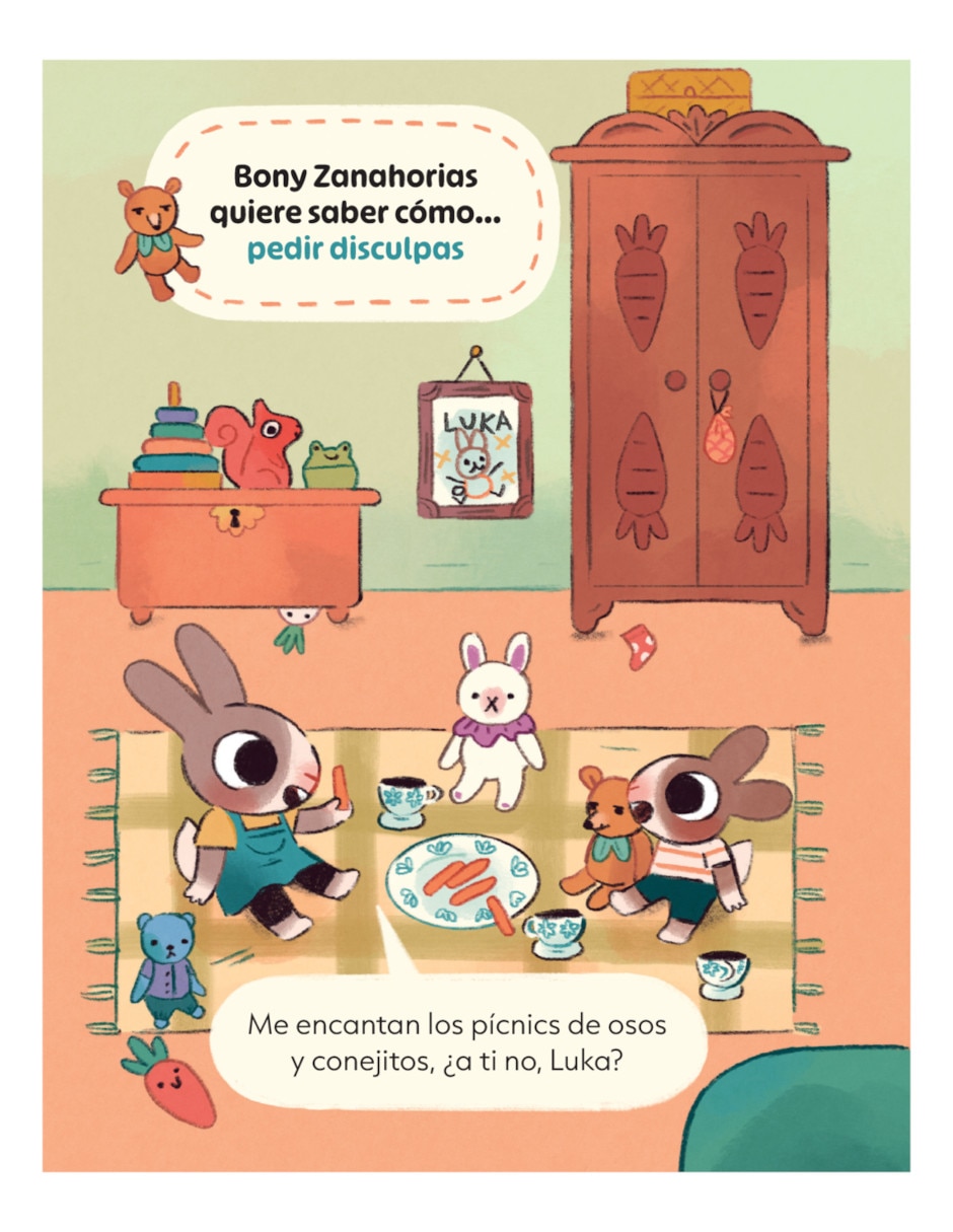 Libro Bunny Zanahorias quiere saber cómo… Pedir disculpas de Chris Parker Libro Bunny Zanahorias quiere saber cómo… Pedir disculpas de Chris Parker