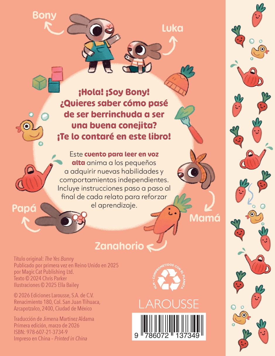 Libro Bunny Zanahorias quiere saber cómo… Ser ordenada de Chris Parker 2