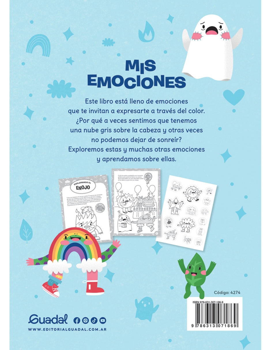Libro Mis emociones, un libro para colorear y divertirse