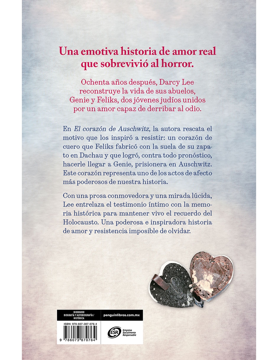 Libro El Corazón de Auschwitz de Darcy Lee