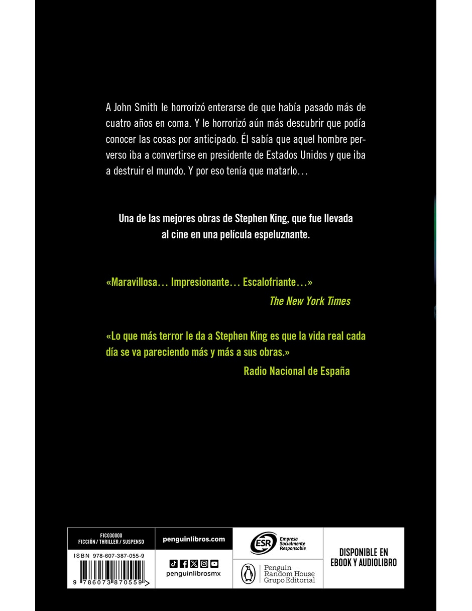 Libro LA ZONA MUERTA de STEPHEN KING