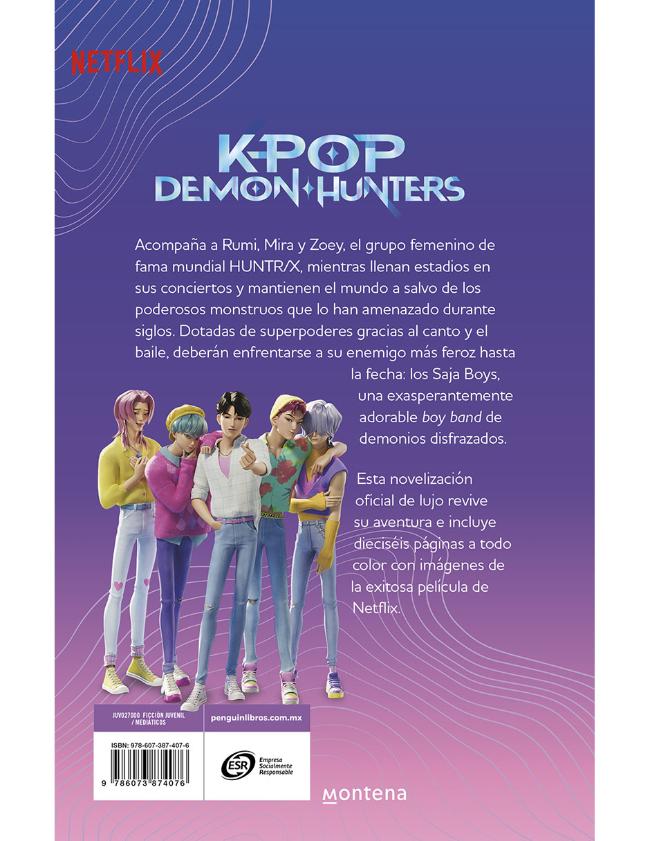 Libro Kpop Demon Hunters: La Novela Oficial de Netflix
