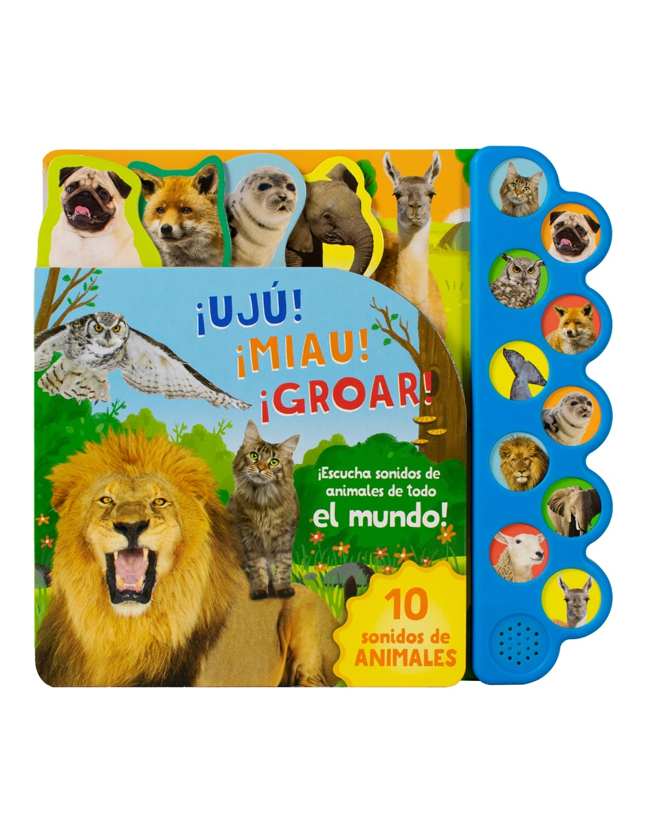 Libro 10 Sonidos de Animales Uju Miau Groar de Cottage Door