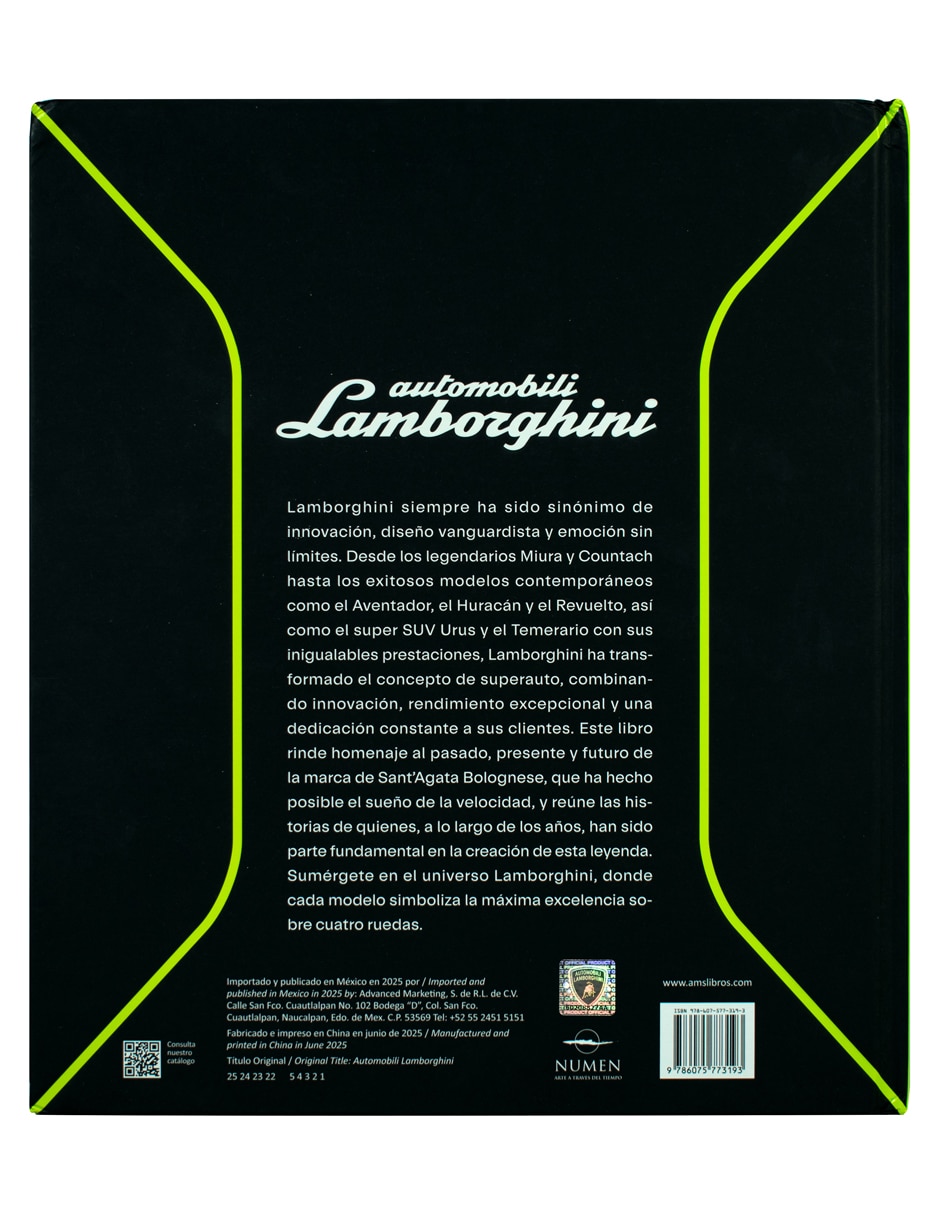 Libro Lamborghini Libro Oficial de Numen
