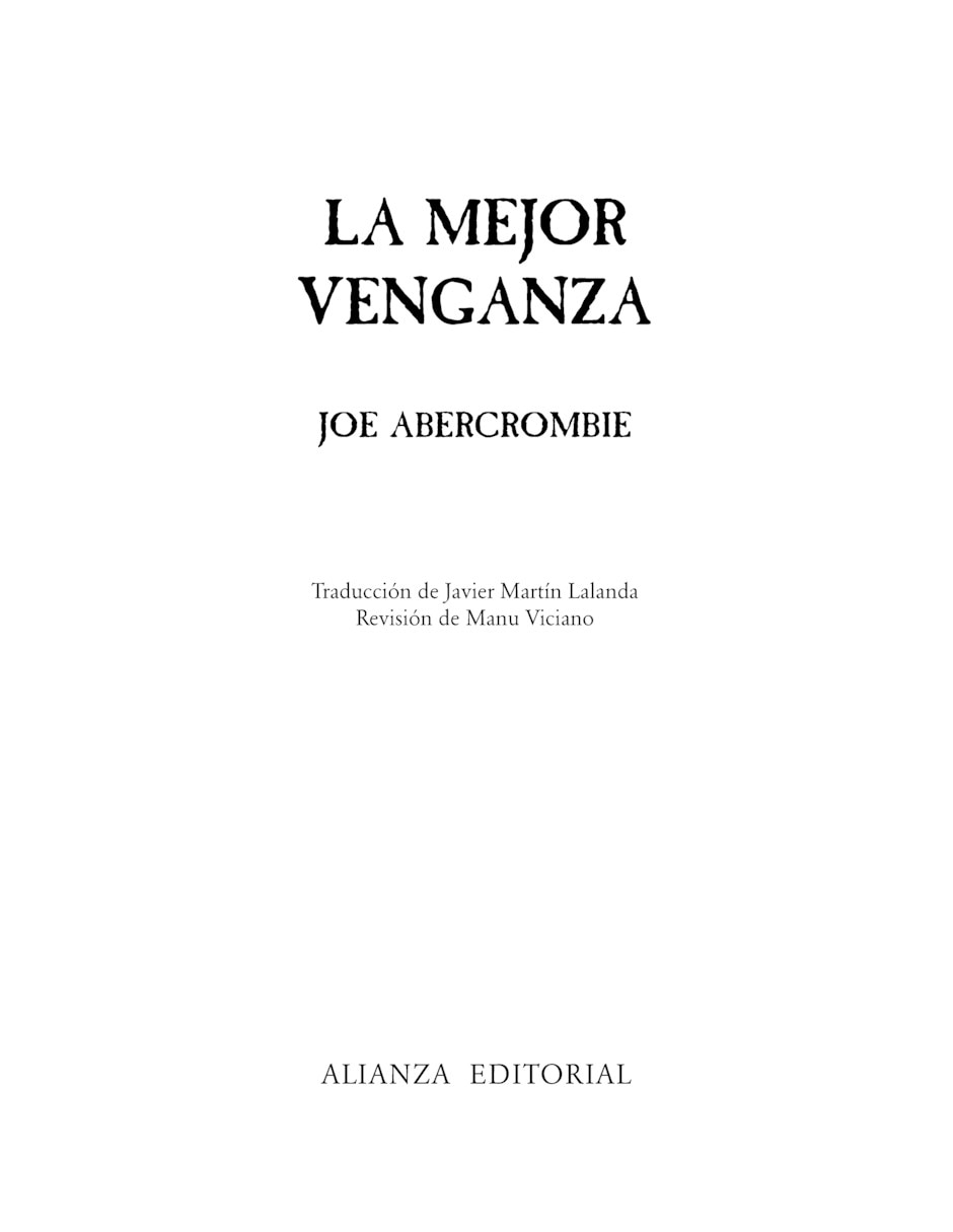 Libro La Mejor Venganza de Abercrombie Joe Libro La Mejor Venganza de Abercrombie Joe