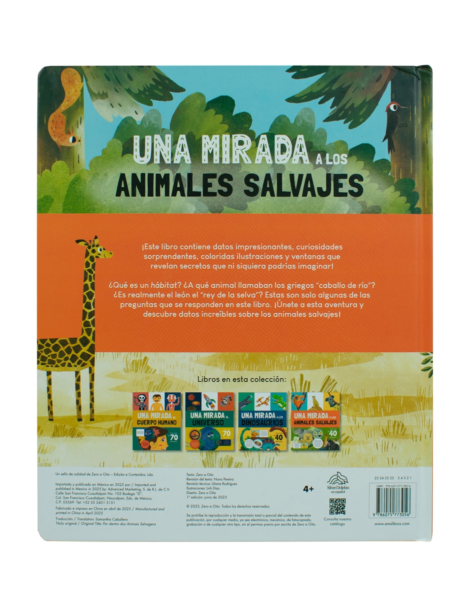 Libro Una Mirada A los Animales Salvajes de Silver Dolphin