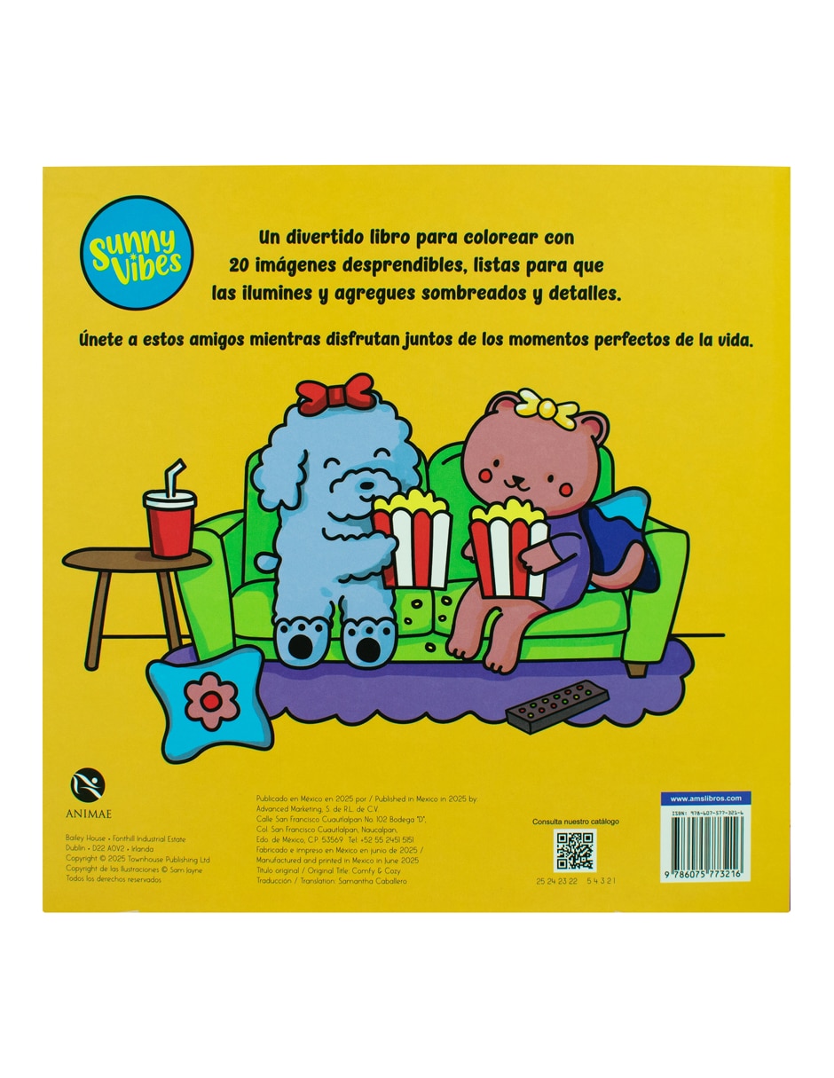 Libro para Colorear Comfy & Cozy de Anime