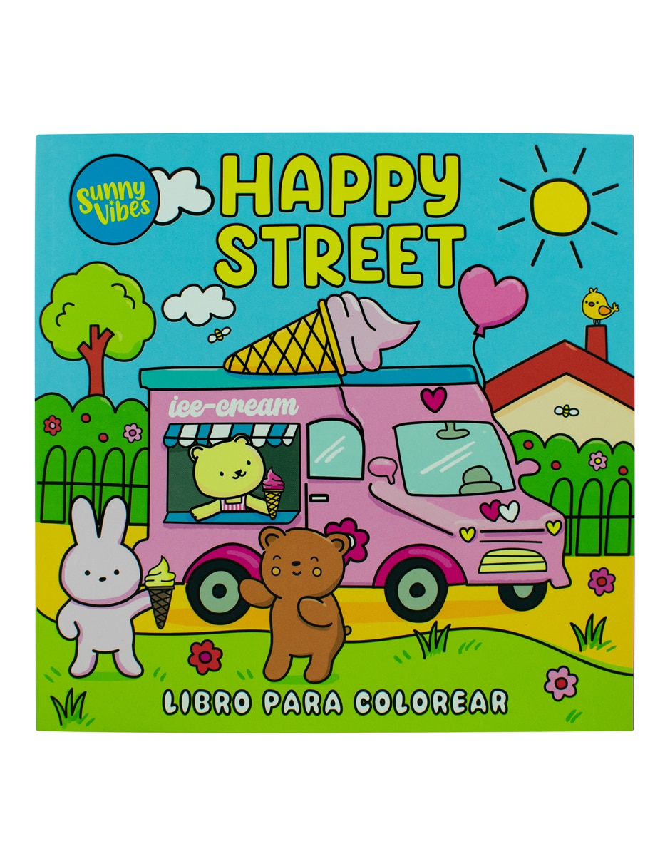 Libro para Colorear Happy Street de Animae