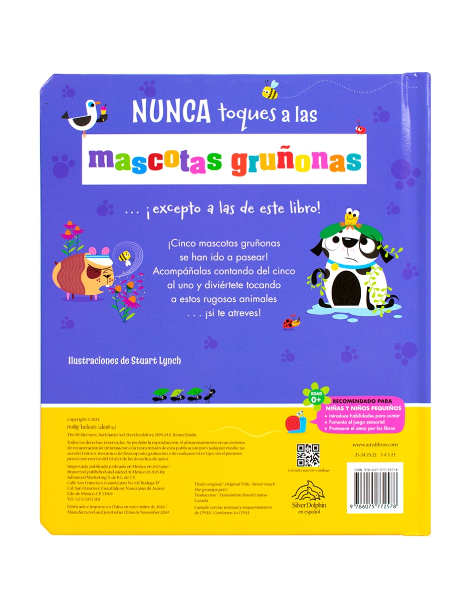 Libro Nunca Toques A Las Mascotas Gruñonas de Silver Dolphin