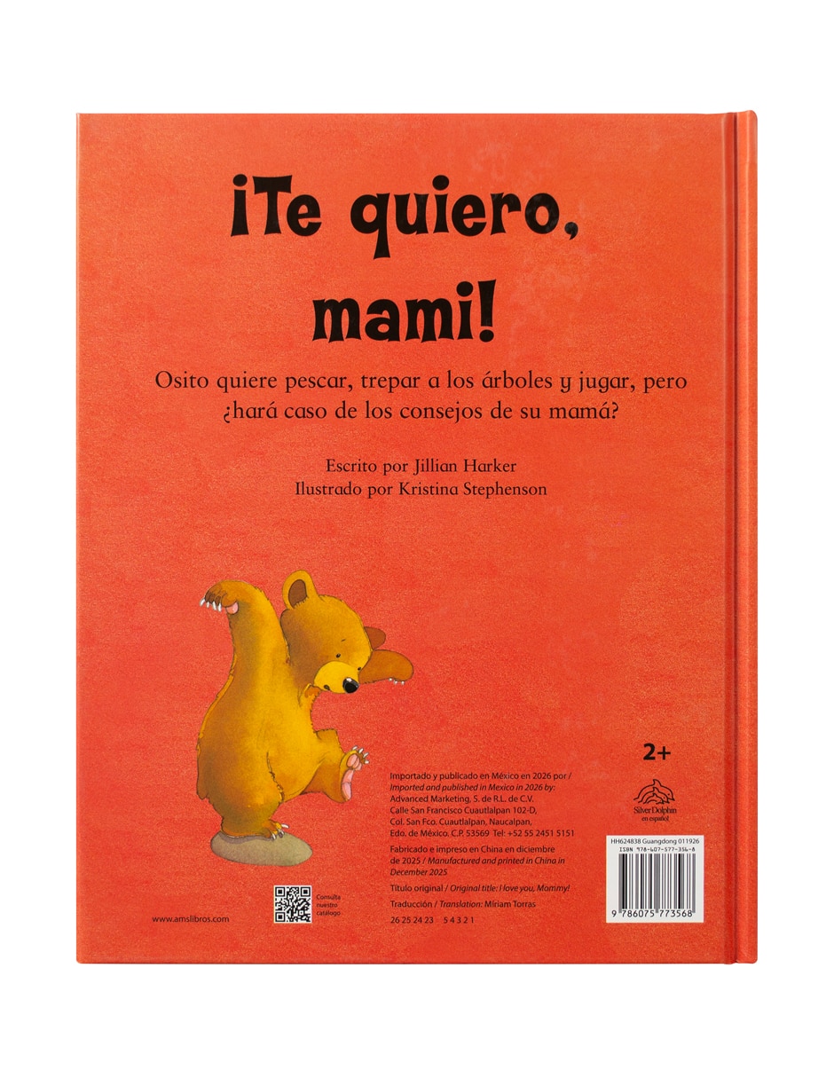 Libro Te Quiero Mami de Silver Dolphin Libro Te Quiero Mami de Silver Dolphin