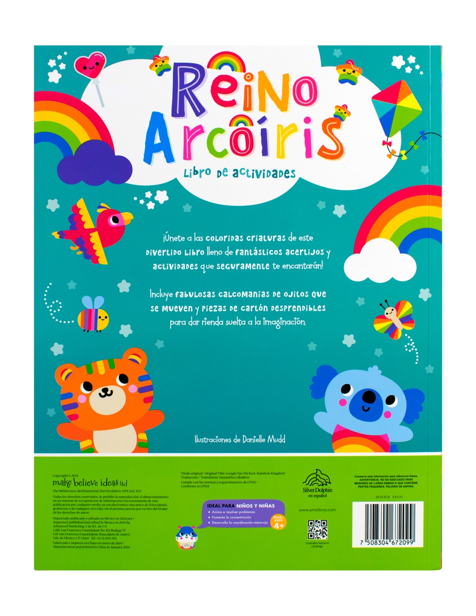 Libro De Actividades: Reino Arcoiris Silver Dolphin